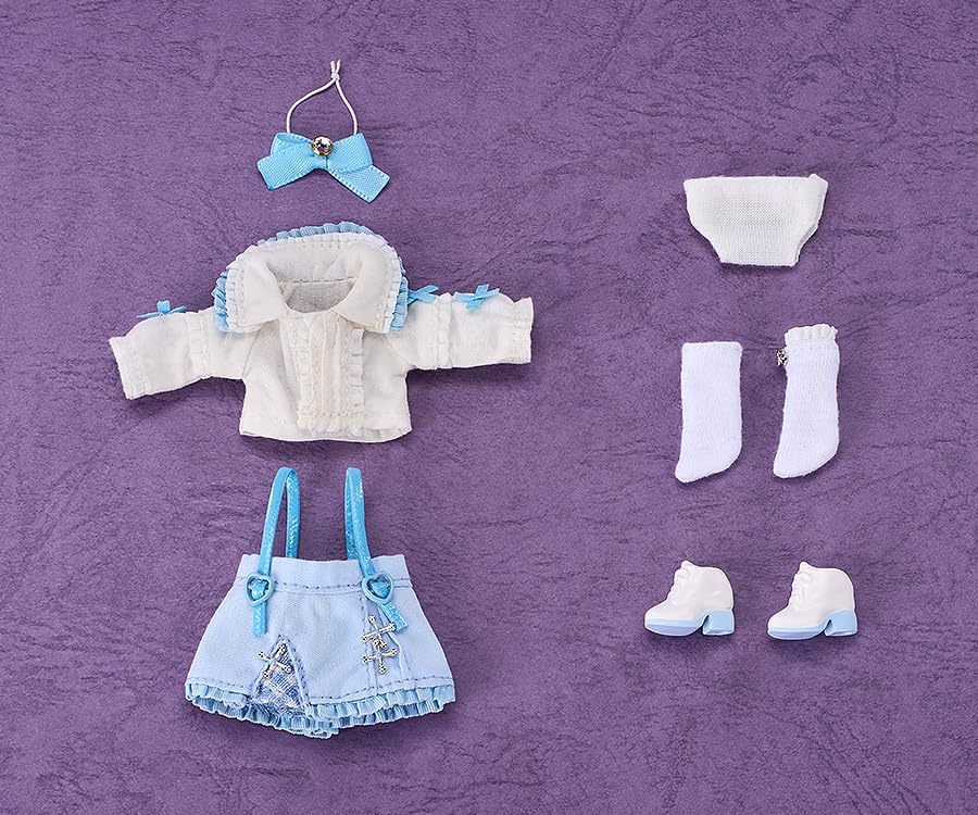 Good Smile Arts Shanghai Nendoroid Doll Outfit Suspender Skirt Set Sax White Blue