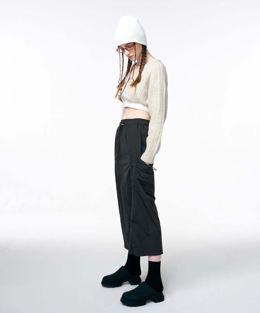 ETMON Wind Cargo Banding Skirt Charcoal