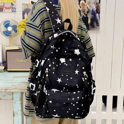 Schulrucksack neu frisch und süß Sternenrucksack hoher Wert Schülerrucksack große Kapazität leicht lässig vielseitig Reisetasche