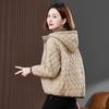 Women's 2024 Winter Hooded Quilted Cotton Jacket - Loose Fit, Plus Size, Warm Coat for Middle-Aged Women