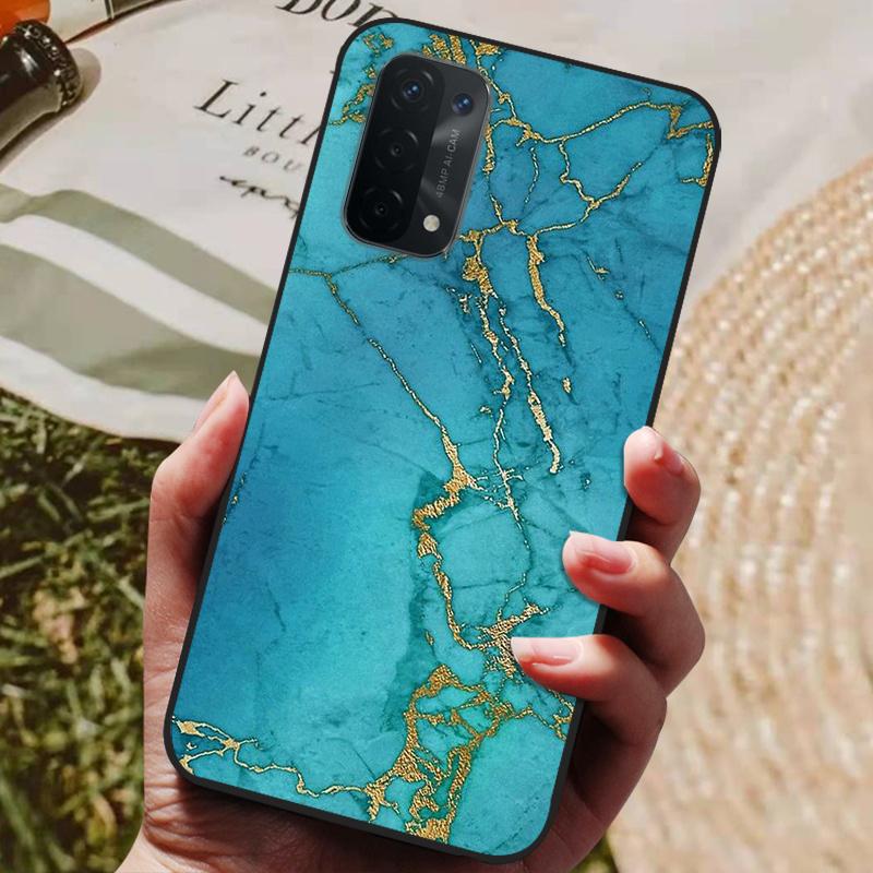 Für Oppo A54 5G Hülle Silikon Rückseite Handyhülle für Oppo A54 5G CPH2195 Hüllen Weiche Bumper Coque für OPPOA54 A 54 5G 6,5 Zoll
