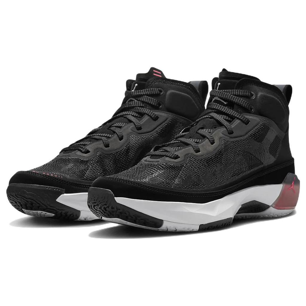 Air Jordan 37 PF Czarne Hot Punch Unisexowe Sneakersy Białe Wielokolorowe DV0747-091