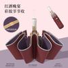 Fully automatic rounded corner anti-poke and anti-rebound section folding umbrella for women, folding sunshade umbrella with colored rubber,