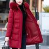 Fashion Winter Jackets Woman Long Parkas Hooded Faux Fur Collar Loose Thick Warm Women's Coats