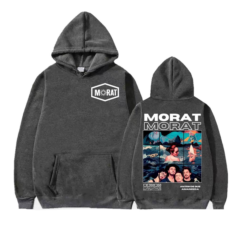 Band Morat Music Album 2025 Merch Sweatshirt Men's Fashion Hip Hop Rock Style Hoodies Unisex Casual Cotton Long Sleeve Pullovers
