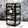 Detachable Rotating Jewelry Storage Box, Earring Display Stand, Bracelet Organizer, Necklace Rack, 360 Degree
