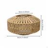 Rattan Weave Lamp Cover Material Woven Rope Lampshade NordicAsian Design Drum Pendant Light Shade