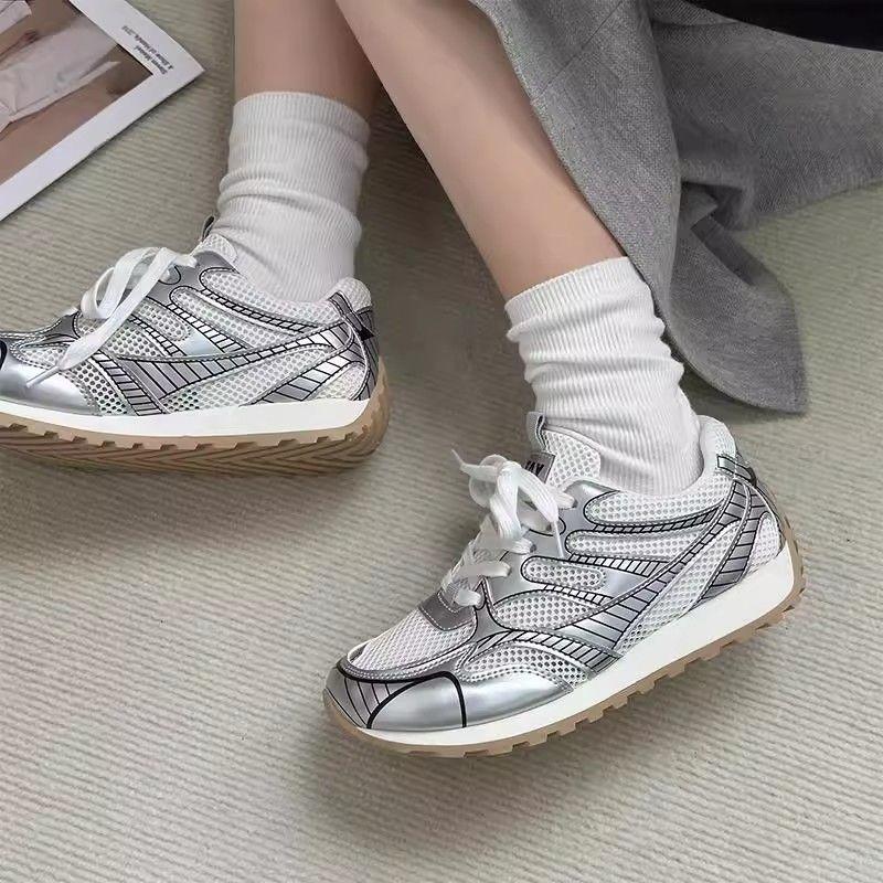 High-value Platform Dad Shoes Women's New Spring and Autumn Moral Training Sports and Leisure Board Shoes