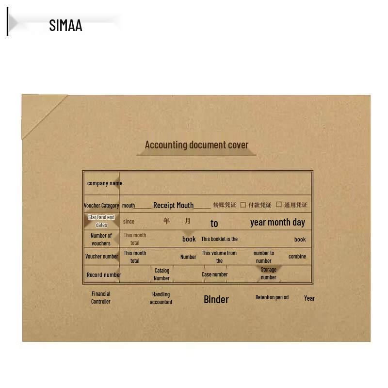 Xima A4 Landscape Voucher Cover Set with Corner Protectors
