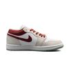 Jordan Air Jordan 1 Abrasion Resistant Abrasion Resistant Low Top Vintage Basketball Shoes Unisex Red 553558-133(Team-1451)-Random Packaging Bags