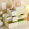 Freely Combined Modular Cosmetic Storage Box-Drawer-Type Vanity Organizer Rack, Home Storage Solution for Tidy Makeup & Sundries