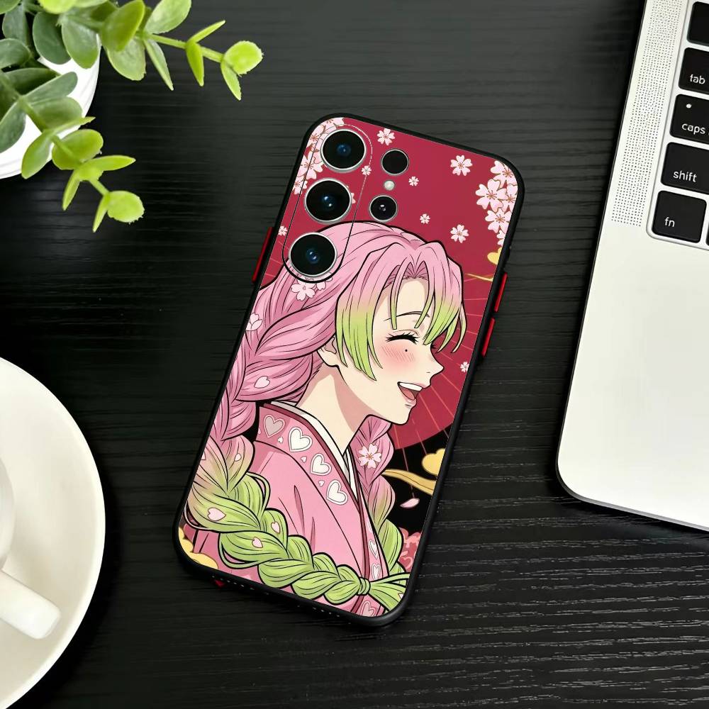 Nezuko L-Kamado Phone Case For Samsung S26,S25,S24,S23,S22,S30,S21,Ultra,Plus,FE 5G Black Soft Cover