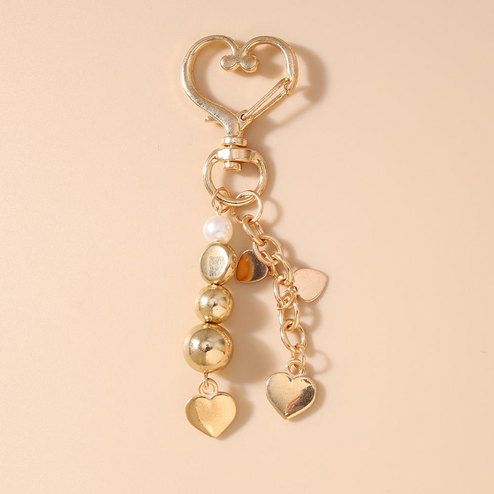 

New Alloy Religious Jesus Keychain Handmade Beaded Key Ring Pendants for Women Girls Handbag Decor DIY Key Chain Jewelry Gifts
