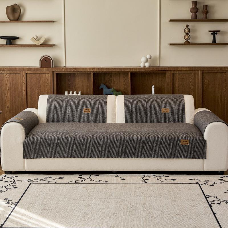 New Imitation Cotton And Linen Sofa Cushion, Universal In All Seasons, Simple And Advanced Sofa Seat Cushion, Non-Slip Cover Cover Cloth