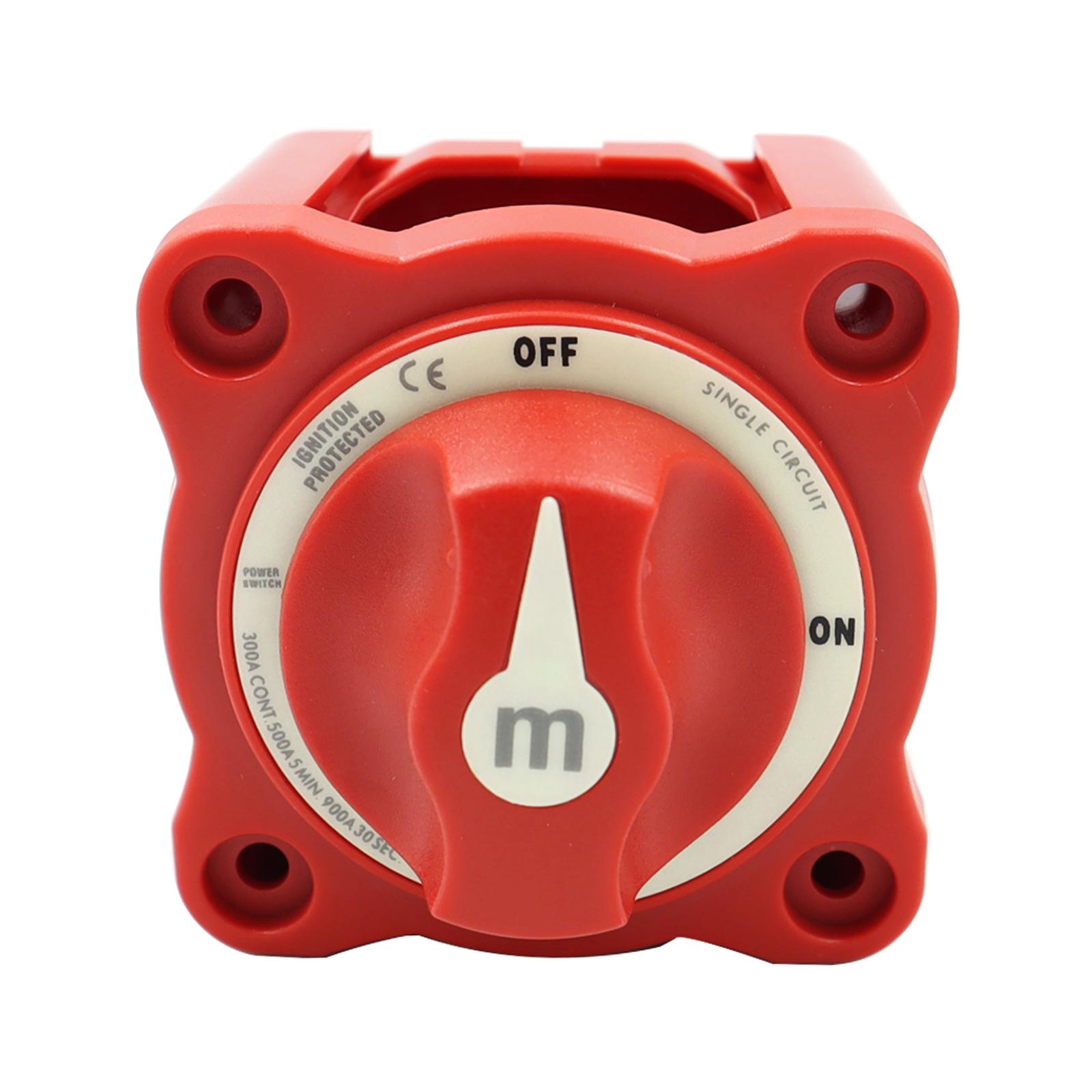 

Power Battery ON/Off Disconnect Switch 300A Ignition Protected Heavy Duty Cutoff Switch for RV- -Marine & Automotives-