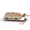 2Pcs With Rope Miniature Wooden Sleigh Model Handmade Sled Ornament  Gift
