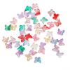 2000Pcs Butterfly Shape Beads Gradual Color Glass Beads For Jewelry Making