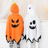 Brightlara Halloween Cosplay Kinder Kürbis Poncho Kostüm, Unisex, für Jungen und Mädchen, kidscos038-OG-130