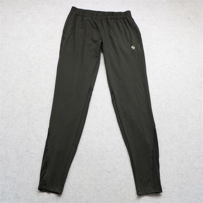 

Европейские и американские мужские и женские весенне-осенние эластичные облегающие брюки скинни, уличные фитнес-быстросохнущие спортивные брюки с разрезом, повседневные брюки Black Gray S