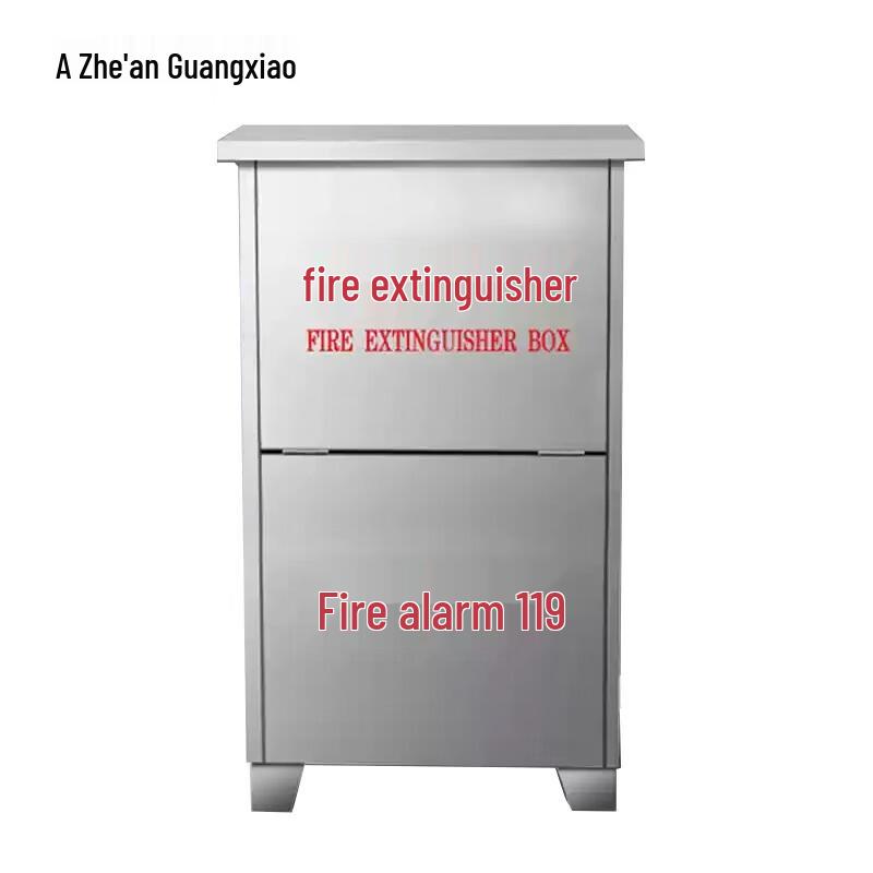 Stainless Steel Double Fire Extinguisher Cabinet