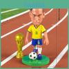 Set Figurine Jucători Fotbal Cupa Mondială PVC cu Trofee Pentru Fanii Fotbalului