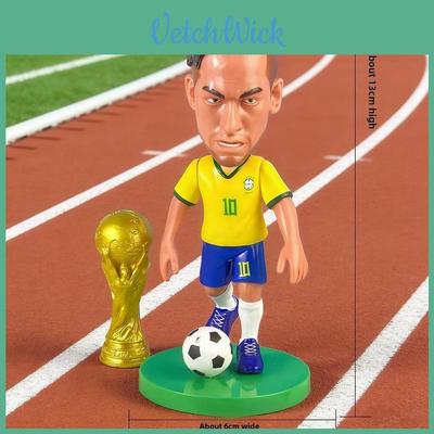 Set Figurine Jucători Fotbal Cupa Mondială PVC cu Trofee Pentru Fanii Fotbalului