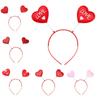 Valentinstag Stirnband für Mädchen Pailletten Herz Stirnband Herz Kopfschmuck Stirnband Und Herzform Herz Haarreifen