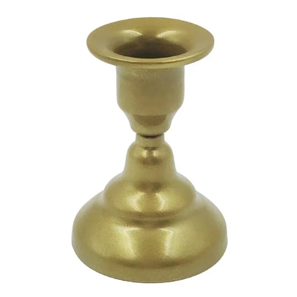 Nordic Vintage Metal Candlestick Holders Pillar Iron Art Candlestick For Wedding Party Decor Mini Retro Candle Stick Stand
