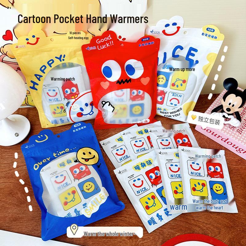 

Winter Cartoon Body Warmer for Baby Girls: Self-Heating, Cold Protection, Large Size Warm Patch