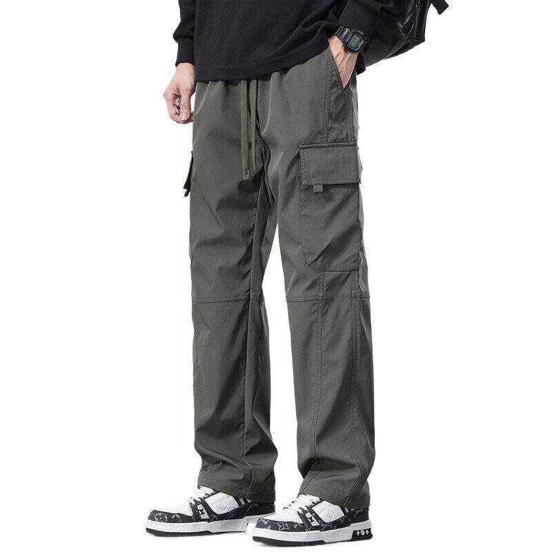 Men's Thermal American Shock Pants Winter Loose Straight Long Pants