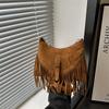 Bohemian Fringe Bag For Women Small Shoulder Crossbody Ethnic Travel Purse