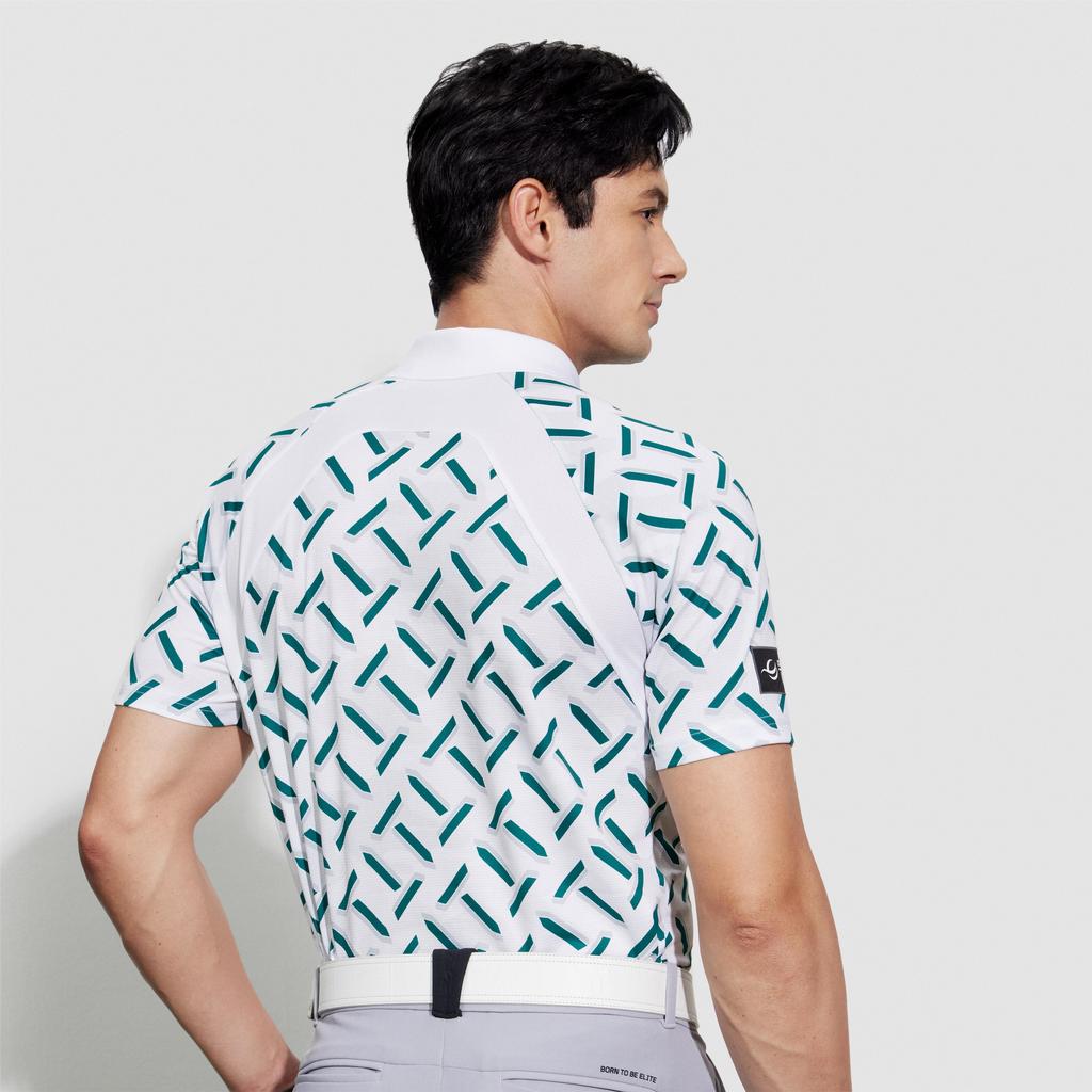 New FILA Polo Shirts Men's All Over Print A11M425119FZA
