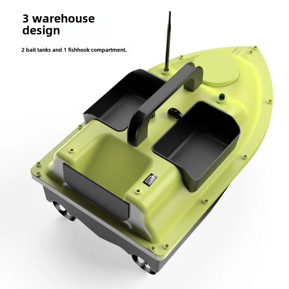 Fishing Boat GPS with Auto Return, 500m Remote Control, Bait Delivery, and Triple Storage Compartments