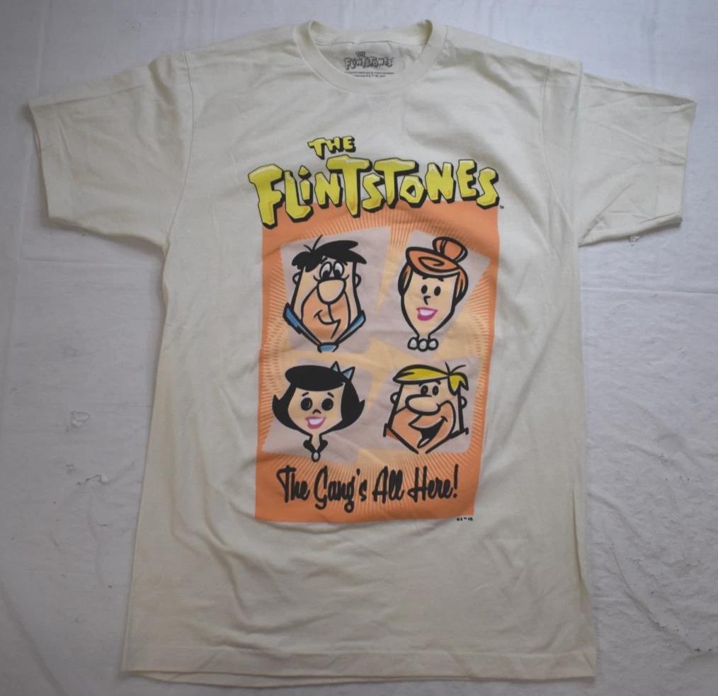 

The Flintstones Womens The Gang s All Here! Fred, Barney, Wilma Shirt New S-XL S