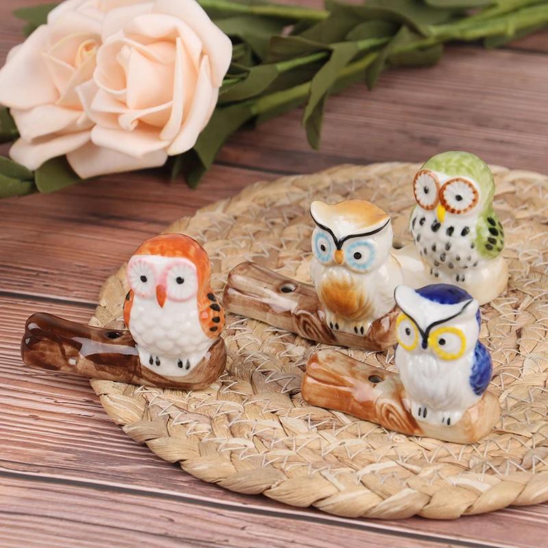 Ceramic Owl Incense Stick Rack Holder Japanese Retro Pattern Incense Base Tea Ceremony Accessories Home Decoration