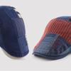 Primavera Denim costura contraste color gorra mujeres boina vendedor de periódicos gorras para hombres gorra con visera