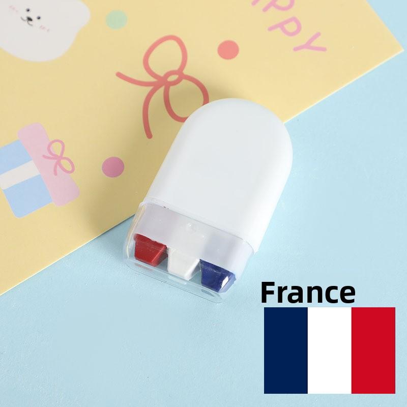 6 Farben Regenbogen Wachsmalstift Gesichtsbemalung für Halloween und Weltmeisterschaft, Abwaschbar und Kreativ