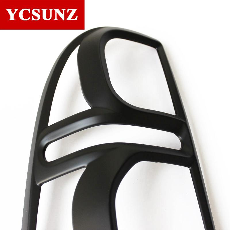 ABS Matte Black Tail light Cover Accessories For Toyota Hilux Vigo 2012 2013 2014 Rear Lamp Hood Car Exterior Parts
