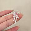 Ballet Bowknot Adjustable Metal Ring - Fashionable, Simple Design for Index Finger