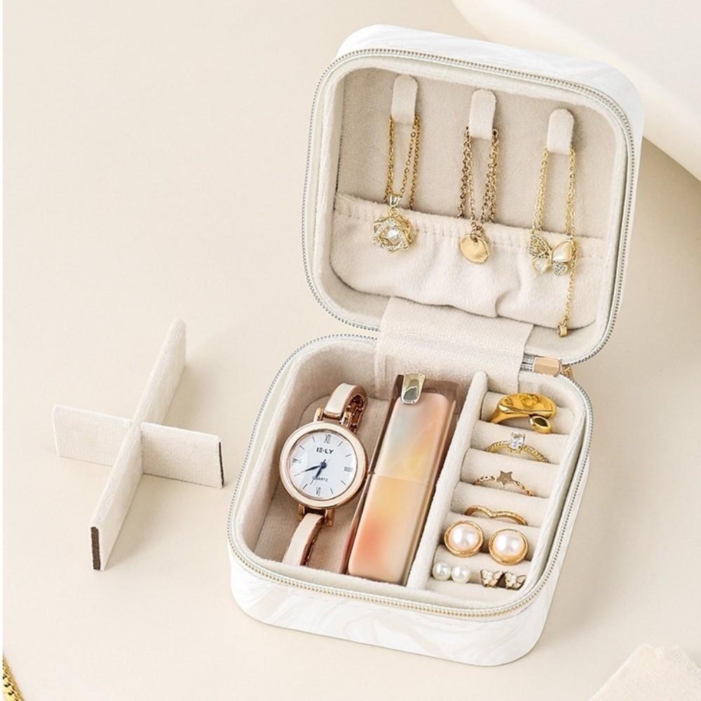Mini Jewelry Storage Box Layered Jewelry Display Case Earrings Necklace Ring Jewelry Box  Home