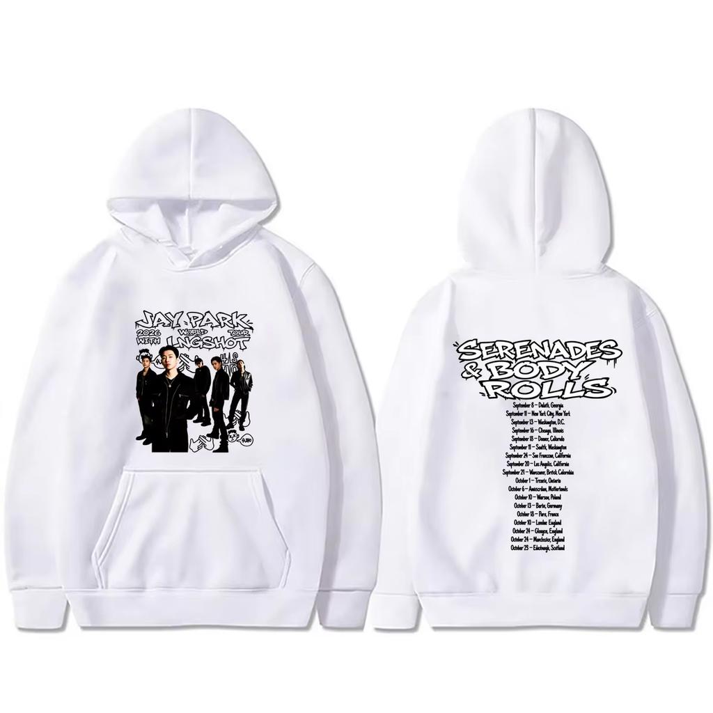 LNGSHOT Jay Park 2026 World Tour Serenades & Body Rolls Unisex Kpop Fashion Pullover Hoodie, Vintage Streetwear Sweatshirt