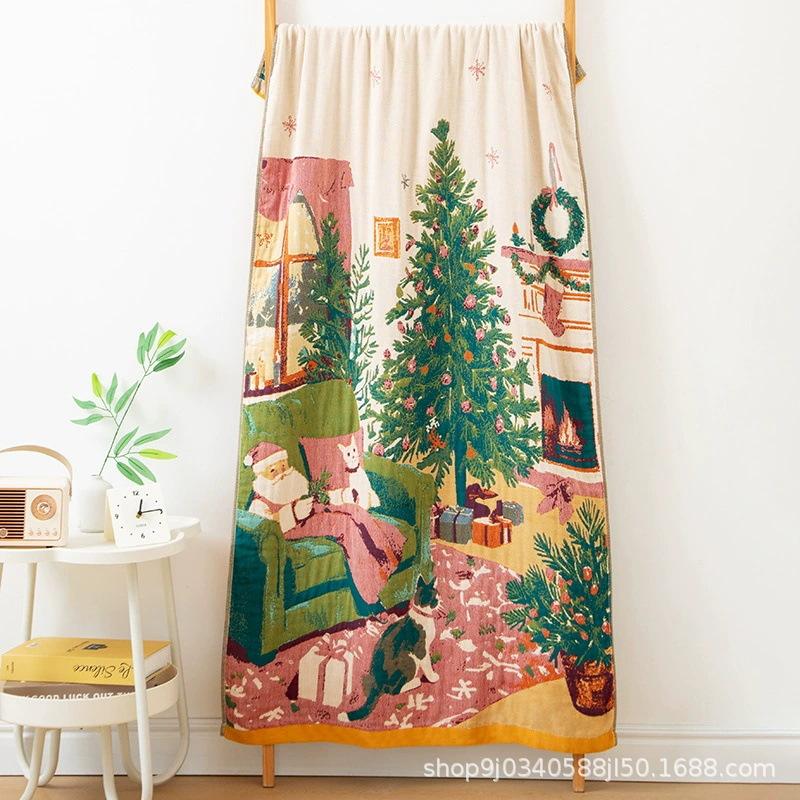Gauze Pure Cotton Bath Towels Men And Women Plus Household Bath Towels Export Beach Towels Office Blanket