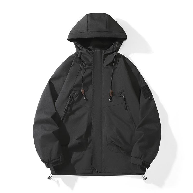 New Outdoor Jacket Long Sleeve Men and Women Spring and Autumn Windproof Single-layer Solid Color Work Clothes Thin Couple Jacket