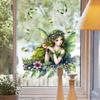 Green Elf Fairy Glass Stickers for Children's Room, Bedroom and Living Room