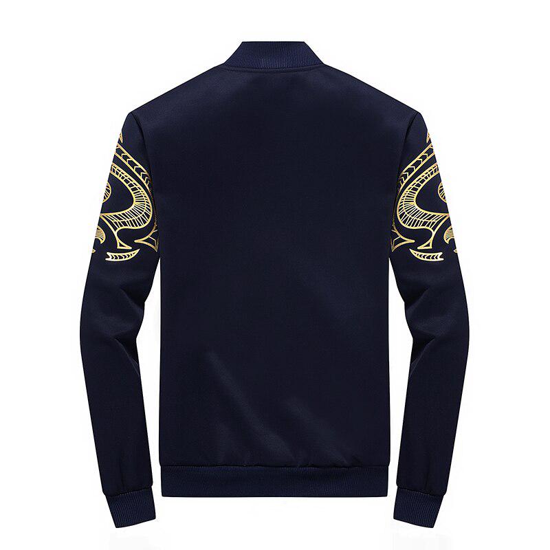 Men's Sports Suit Set Two Pcs Autumn Sports Men's Suit Fitness Cap Sweaters Jacket + Pants Sets