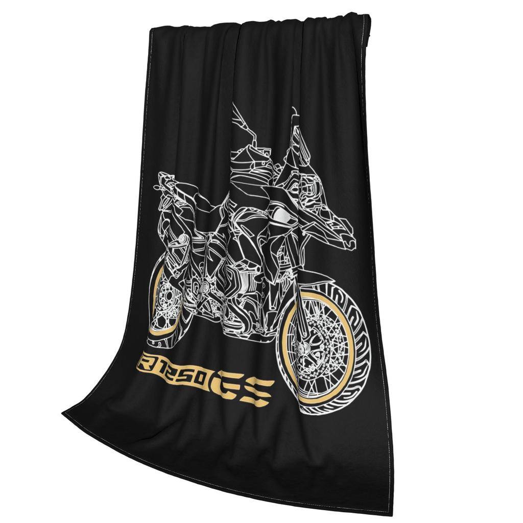 GS 1250 R 1250 Adventure Motorcycle Blanket Lightweight Flannel Sofa Throw Blanket for Couch Bedding Office Throws Bedspread