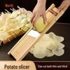 Adjustable Thickness Potato Slicer for Commercial Use - Ideal for Grating and Slicing Chips for Canteens and Barbecues