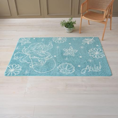 Marushin Rug, Medium, Disney Little Mermaid Ariel Magical Shell Character, Cute, Fluffy, Stylish, Non-Slip, 2225072700