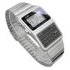 Casio DATA BANK Digital Watch DBC-611-1 Men's Silver and Black Overseas Model [Parallel Import]
