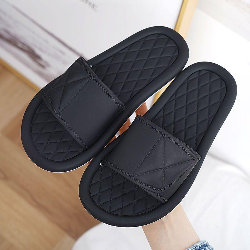 

Женские тапочки, летние пляжные сандалии, домашние бесшумные нескользящие сандалии для купания и тапочки для ванной, женские тапочки 40-41 чёрный